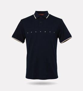 Hackett London Button Placket Regular-fit Polo, Black, Xl, Packshot View