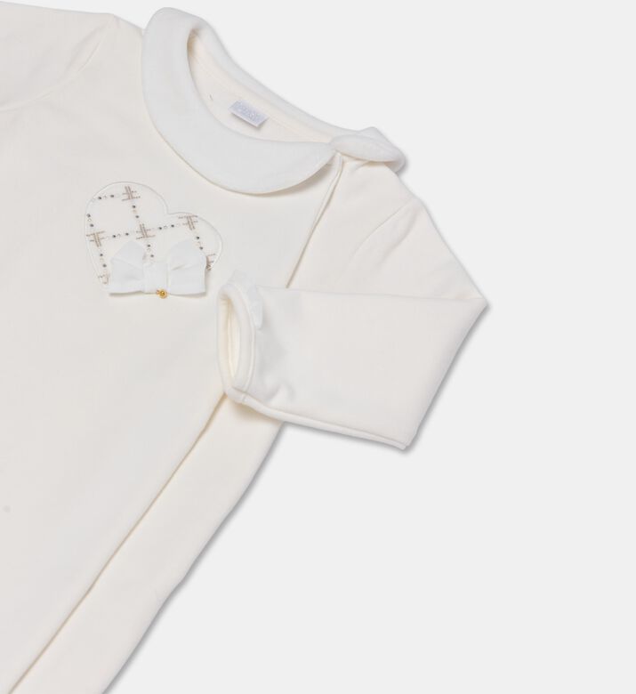 My First Collection Heart-embellished Baby Romper, Packshot View