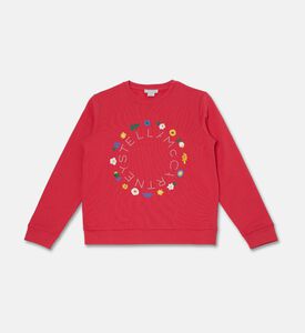 Stella McCartney Floral-emblem Cotton Sweatshirt, Packshot View