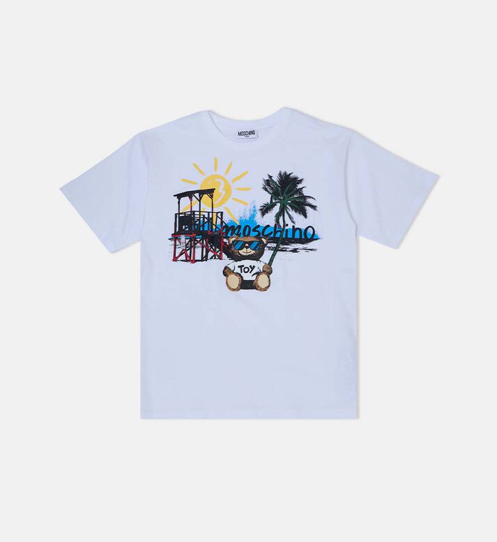 Cotton Teddy Bear Graphic-print T-shirt