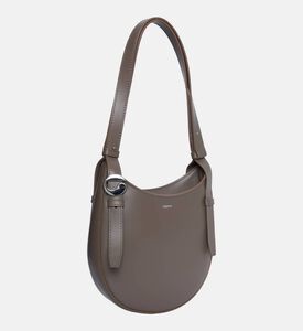 Leather Curved-shape Shoulder Bag Leather Curved-shape Shoulder Bag