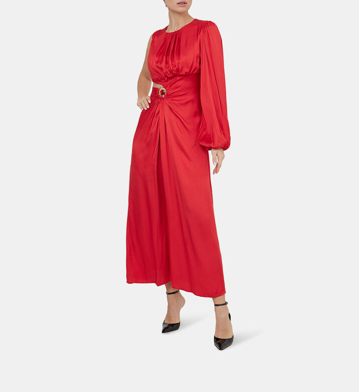 One-shoulder Cut-out Maxi Dress One-shoulder Cut-out Maxi Dress
