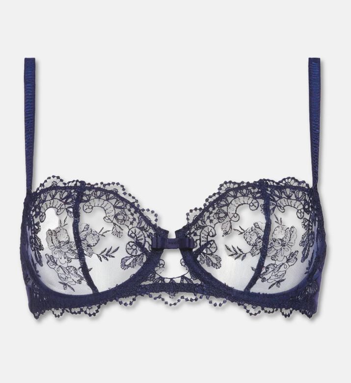 Simone Perele Bra Half Cup, Dark-blue, 100, G, Packshot View