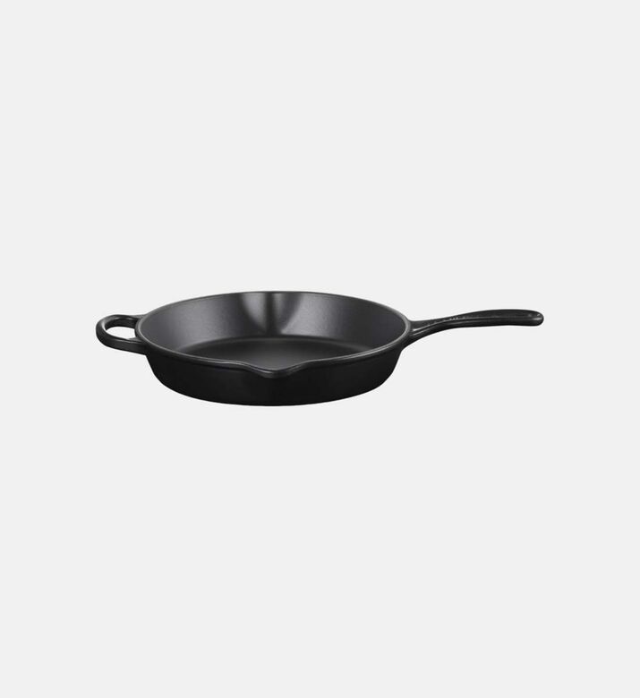 Le Creuset Deep Cast Iron Skillet, Black, 26-cm, Packshot View