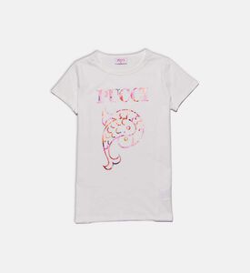 تيشيرت قطن بياقة دائرية