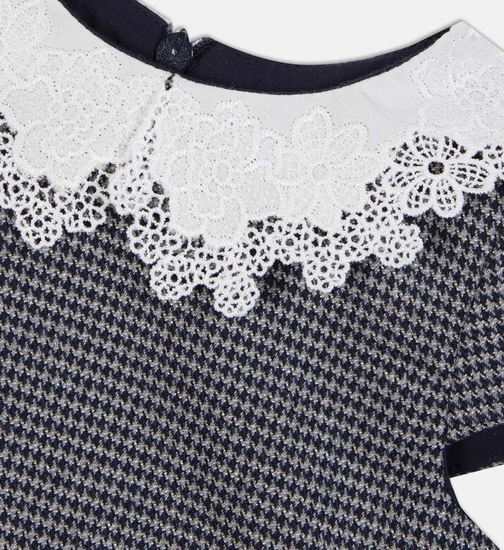 Ruffle Lace Collar Dress