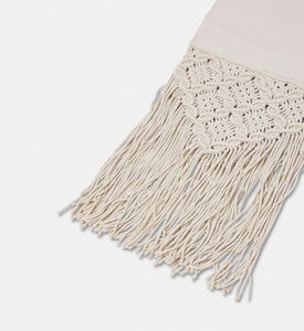 Home Deco and More Ford Natural Jute Table Runner, Light-blue, Packshot View