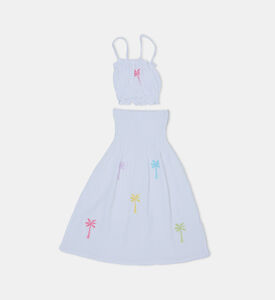 Palm Tree Embroidered Set