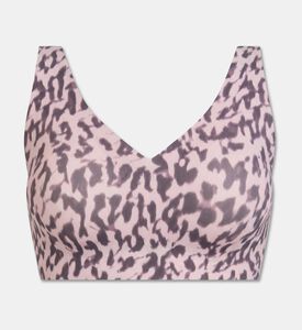 Chantelle Adjustable Straps V-neck Bra, Pink, L, Packshot View