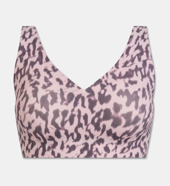 Chantelle Adjustable Straps V-neck Bra, Pink, L, Packshot View