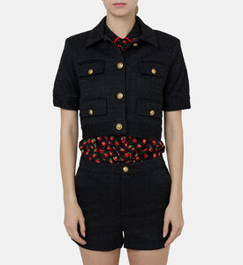 Elle Short-sleeve Patch Pocket Jacket
