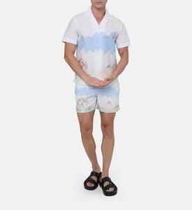 Morney Short-sleeve Cloud-print Shirt