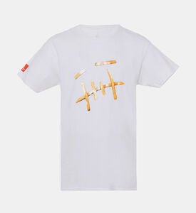 تيشيرت فرينش فراي بطبعة غرافيكية بياقة دائرية