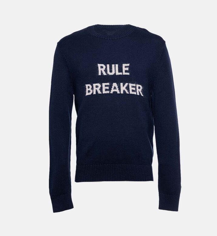 The Kooples Contrasting Logo-print Sweater, Packshot View