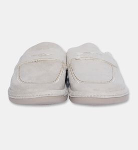 Salvi Suede-effect Loafer-inspired Slippers, Light-grey, Eu-40, Packshot View