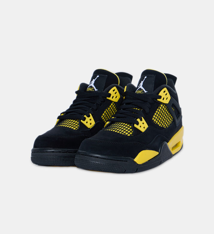 Air Jordan 4 Retro Thunder Leather Sneakers