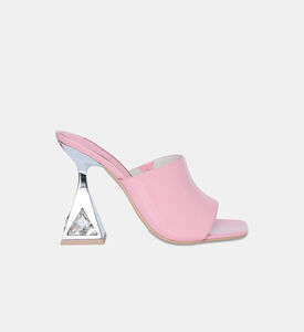 حذاء أريا مفتوح من خلف بكعب عالٍ شامواه