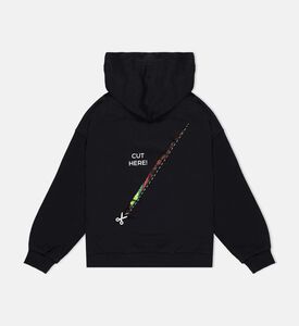 هودي منقوش كات ألونغ ذا لاينز