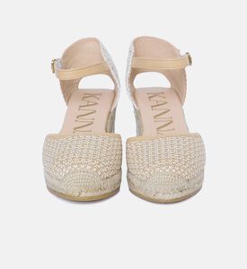 صندل بكعب ويدج أسود