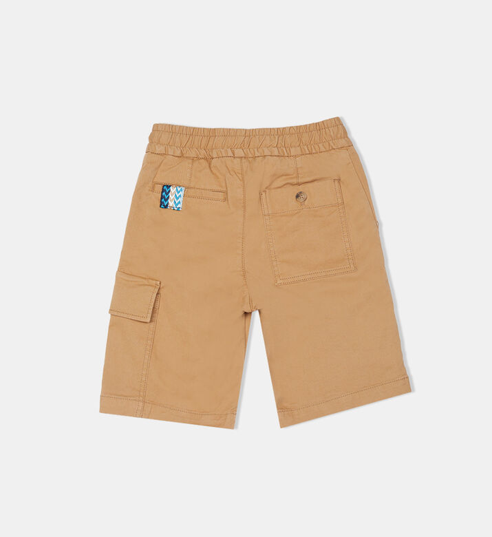 Asymmetrical Pockets Twill Shorts