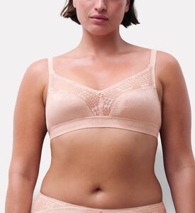 Chantelle Triangle Lace Embroidered Bra, Model View