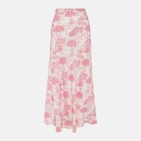 Victoria Printed Silk Maxi Skirt
