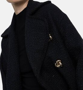 Edward Achour Paris Button-detail Regular-fit Coat, Model View