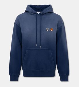 Maison Kitsune Embroidered Badges Gradient Hoodie, Packshot View