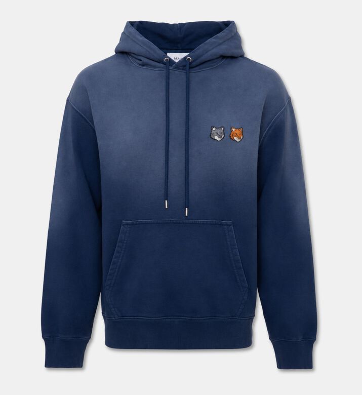 Maison Kitsune Embroidered Badges Gradient Hoodie, Packshot View