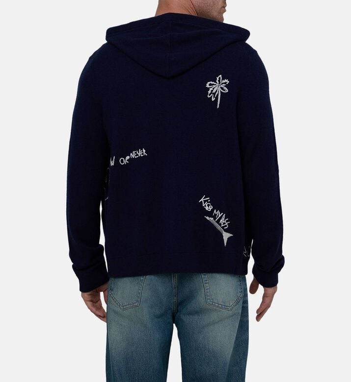 كارديغان كلاش متعدد النقوش بسحّاب