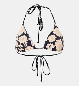 Ink Cheeta Alana Triangle Bikini Top