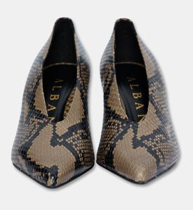 Albano Shoes Med Heel, Taupe, Eu-37, Packshot View