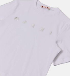 Metallic Logo-print Boxy-fit T-shirt Metallic Logo-print Boxy-fit T-shirt
