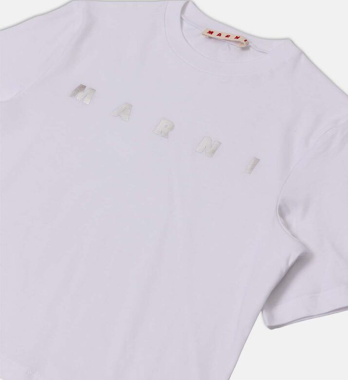 Metallic Logo-print Boxy-fit T-shirt Metallic Logo-print Boxy-fit T-shirt