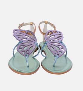 Butterfly Metallic Flat Sandals