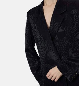 Farm Rio Double Breasted Long-sleeve Blazer, Model View