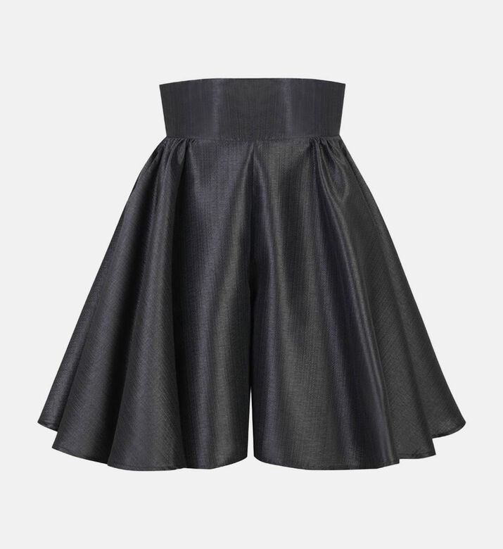 High-waist Flared Shorts