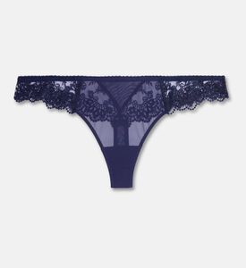 Simone Perele Low-rise Tanga Brief, Dark-blue, L, Packshot View
