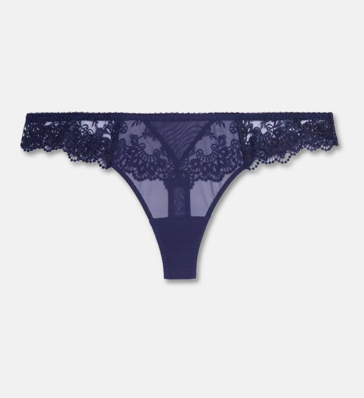 Simone Perele Low-rise Tanga Brief, Dark-blue, L, Packshot View