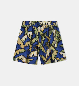 Tropical-print Swim Shorts