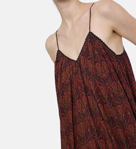 Zadig et Voltaire All-over Print V-neck Sleeveless Dress, Model View