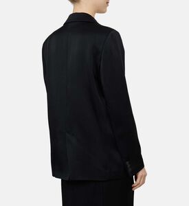 Shimmering Satin Single Button Blazer Shimmering Satin Single Button Blazer