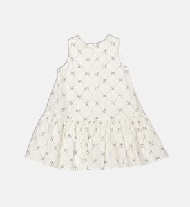 La Mia Bambina All-over Dog-print Sleeveless Dress, Packshot View