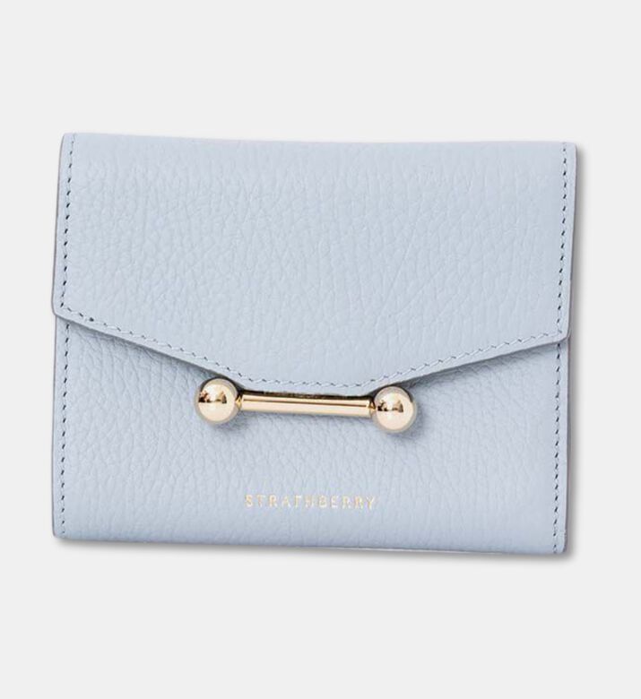 Strathberry Mosaic Trifold Card Slots Wallet, Blue, Packshot View