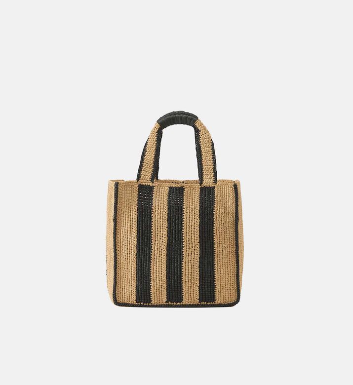 Striped Woven Tote Bag Striped Woven Tote Bag