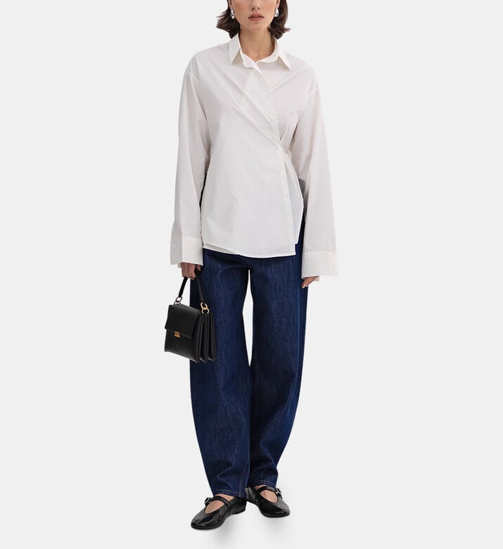 Adjustable Closure Wrap Shirt