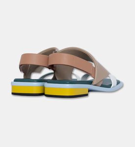 UN United Nude Cow Leather Asymmetrical Straps Sandals, Blue, Eu-41, Packshot View