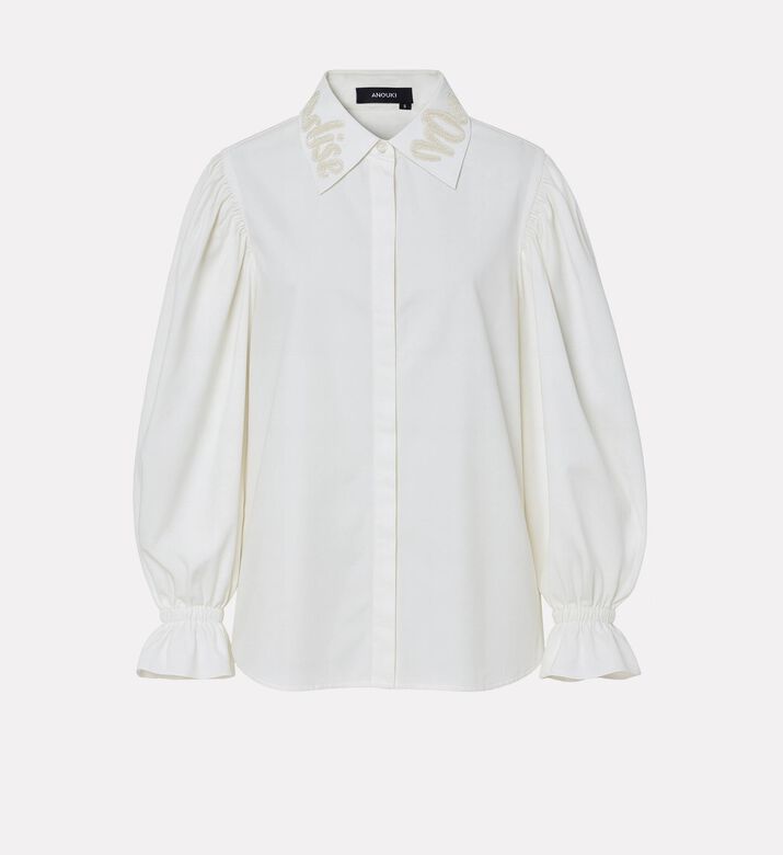 Anouki Embellished Poplin Shirt, Packshot View