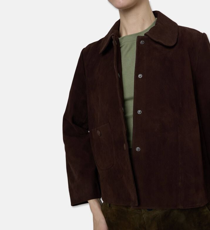 Ba and Sh Milas Suede Jacket, Model View