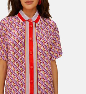 Graphic Pineapple Scarf Printed Shirt Graphic Pineapple Scarf Printed Shirt